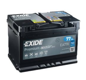 Exide 77 Ah 760 A EA770 Akumuliatoriai